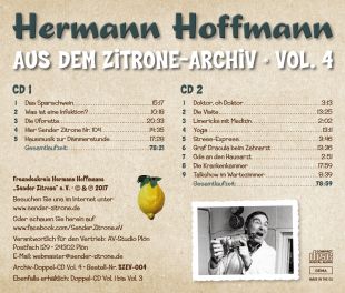 Inlay Doppel-CD „Aus dem Zitrone-Archiv Vol. 4”