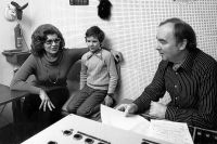 Renate, Thomas und Hermann Hoffmann im Studio