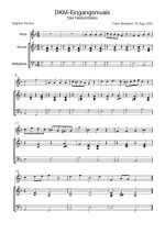 Notenblatt „DKM Eingangsmusik”
